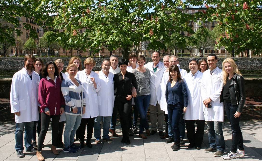 Grupa szkoleniowa, Osteoplac Center, San Sebastián, Hiszpania, wśród uczestników dr n. med. Alina Strzałkowska