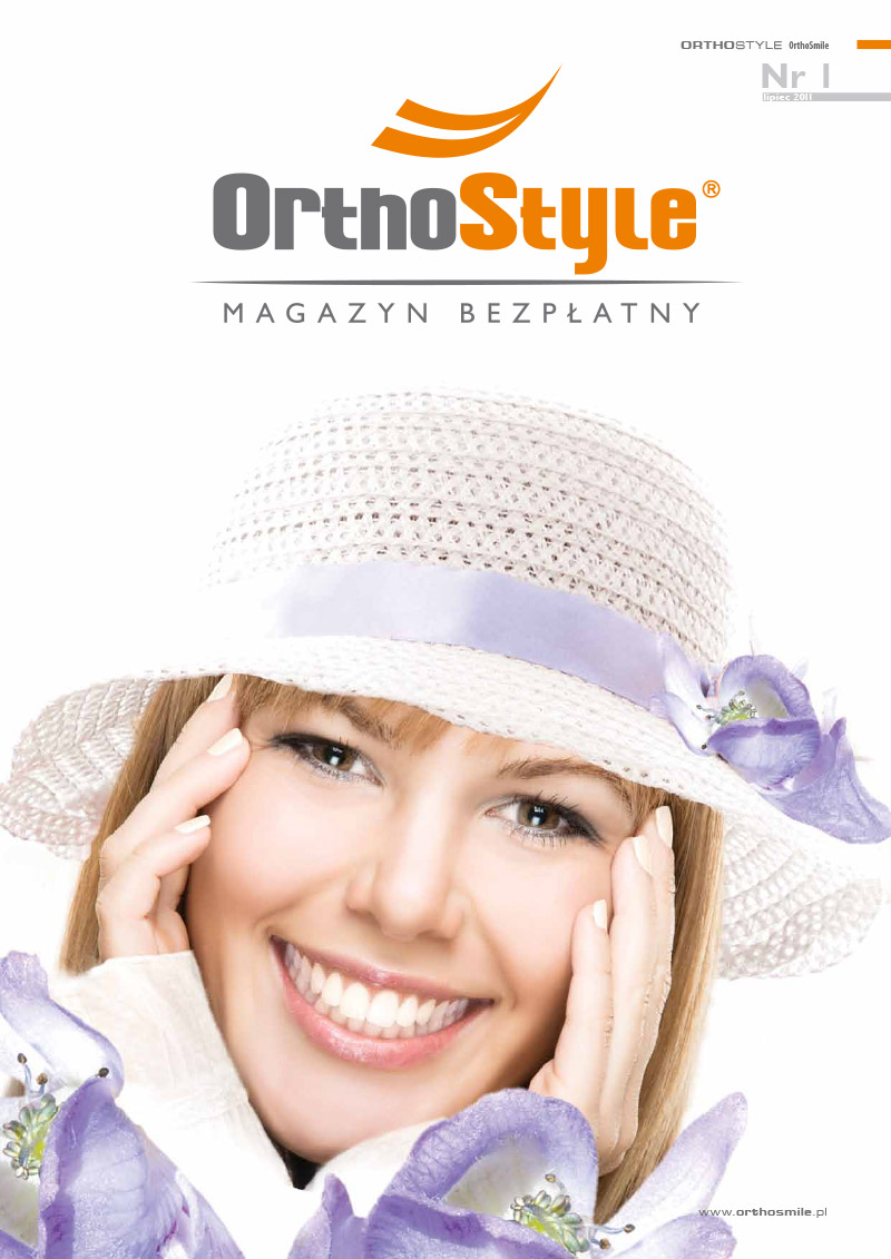 okładka bezpłatnego magazynu „OrthoStyle” wydawanego przez Praktykę Ortodontyczną OrthoSmile